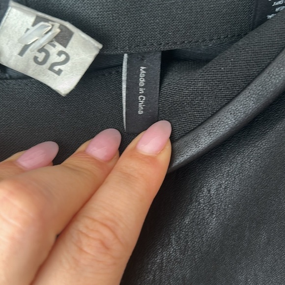 Theory leggings Adebelle 100% Lambskin Leather size 6 black - Picture 7 of 9